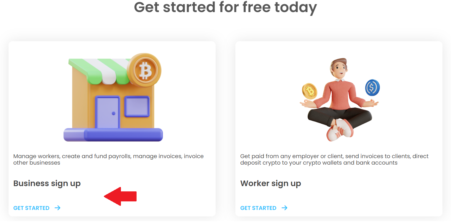 Bitwage website sign up 1